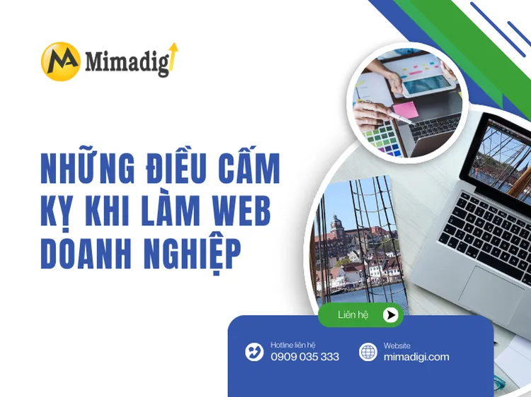 Taboos when building a business website at mima