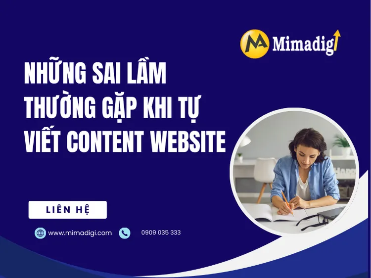 Common mistakes when writing website content yourself at mima