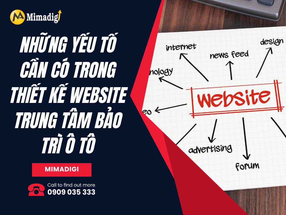 Essential Elements in Designing an Auto Maintenance Center Website at MIMA