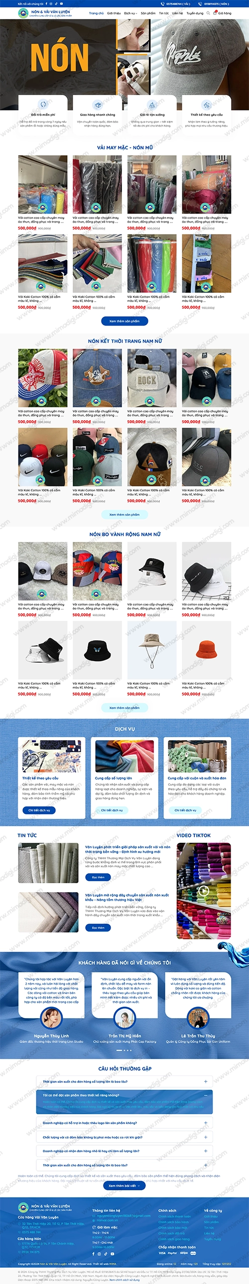 Artisan Handicraft Website – The Story of Non Va Vai Van Luyen