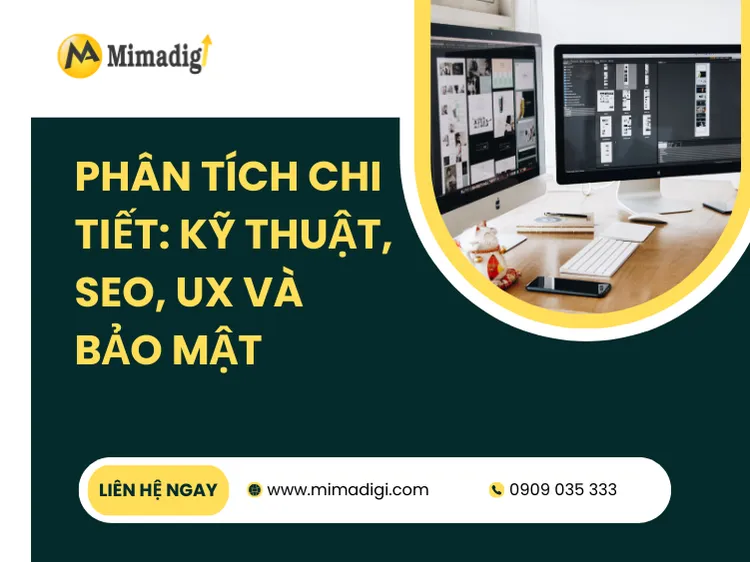 Detailed Analysis: Technical, SEO, UX, and Security at mima
