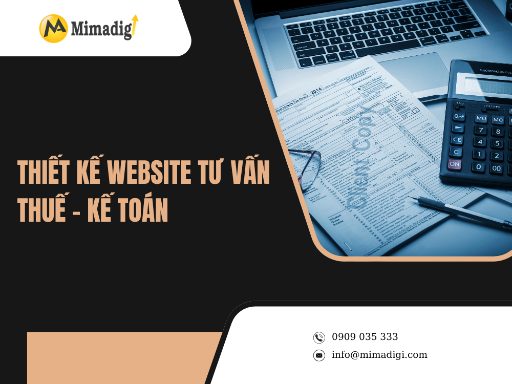 Thiết kế website tư vấn thuế kế toán tại mimadigi