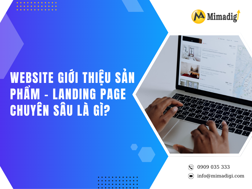 Website giới thiệu sản phẩm tại mimadigi