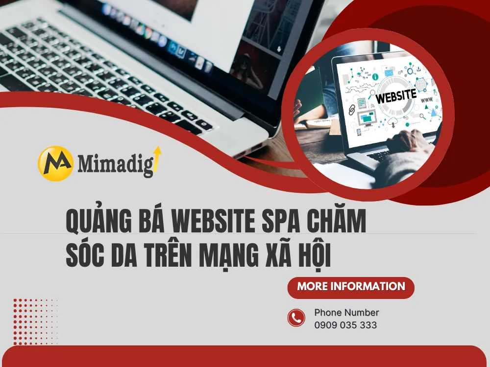Quảng Bá Website Spa Chăm Sóc Da Trên Mạng Xã Hội tại mima