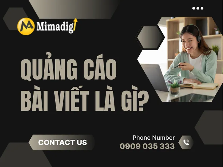 Quảng cáo bài viết là gì? tại mima