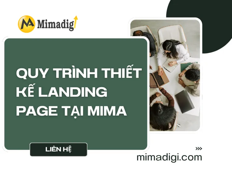 Landing page design process at MIMA 
