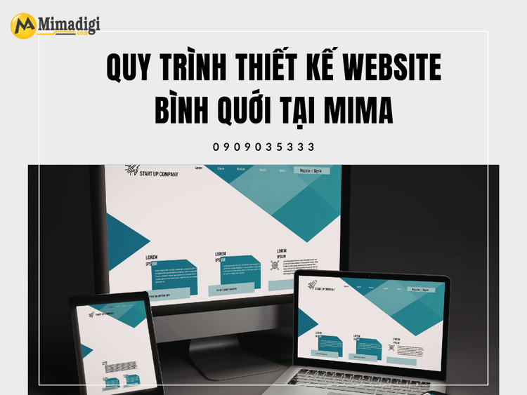 Quy trình thiết kế website Bình Quới tại MIMA