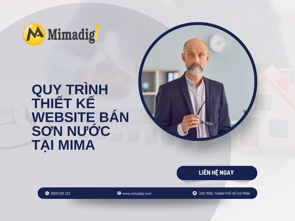 Quy trình thiết kế website bán sơn nước tại MIMA