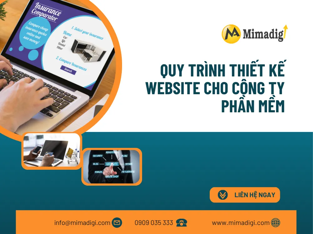 Quy trình thiết kế website cho công ty phần mềm tại mima