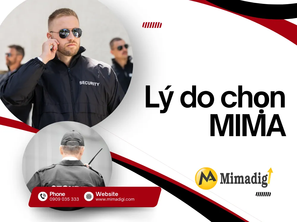 Quy trình thiết kế website dịch vụ bảo vệ tại mima