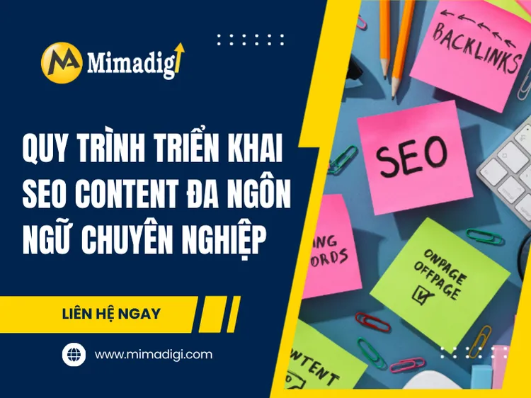 Professional Multilingual SEO Content Implementation Process at mima