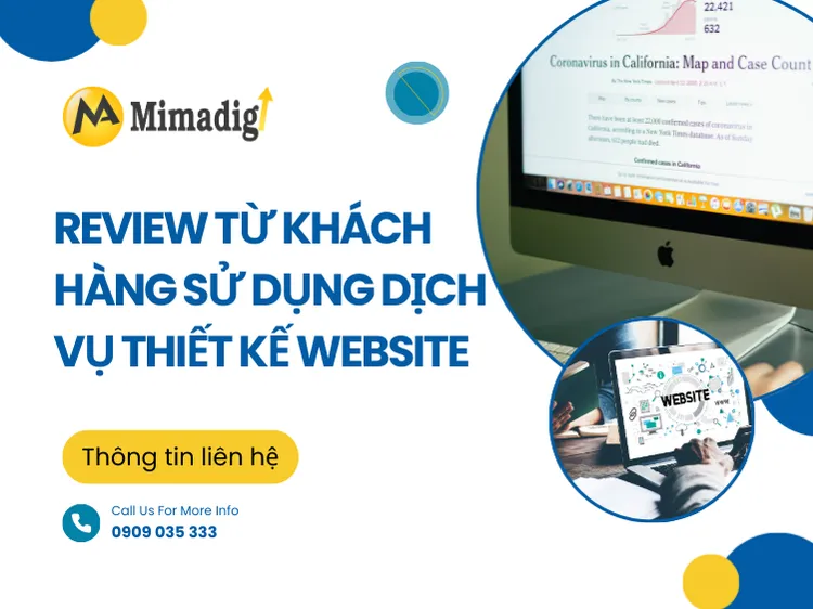Reviews from customers using website design services at mima