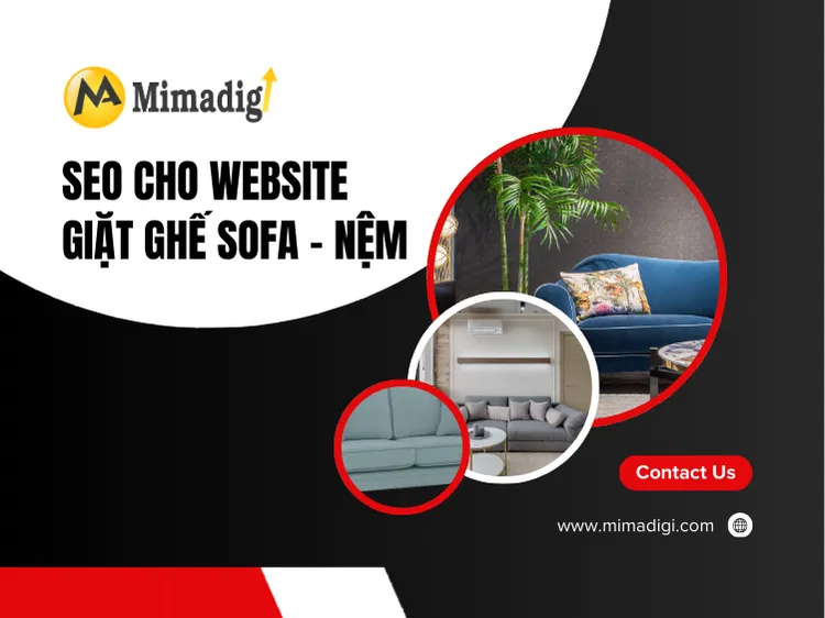 SEO cho website giặt ghế sofa – nệm tại mima
