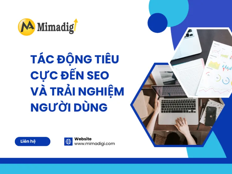 Negative impacts on SEO and user experience at mima