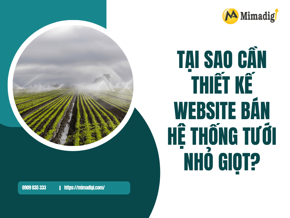 Why is Designing a Website for Selling Drip Irrigation Systems Necessary? at MIMA