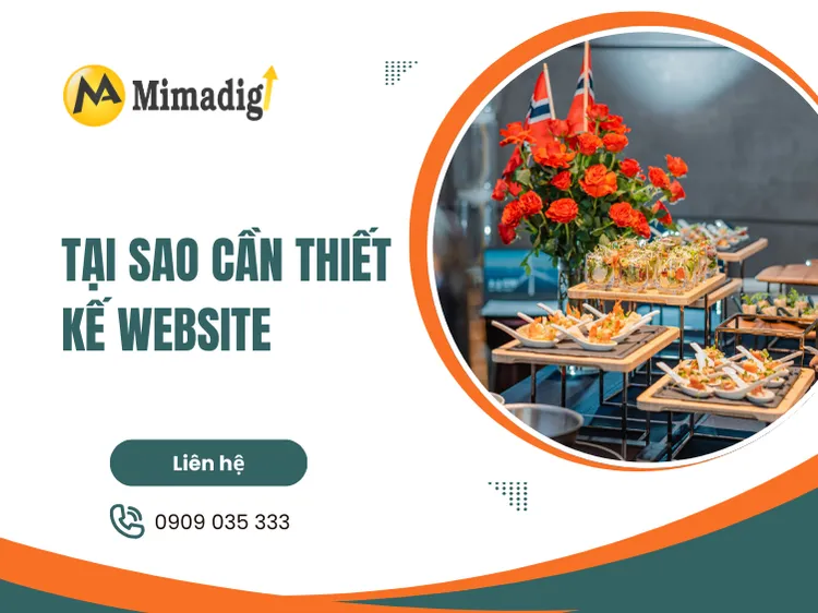 Tại sao cần thiết kế website cho dịch vụ ăn uống công nghiệp? tại mima