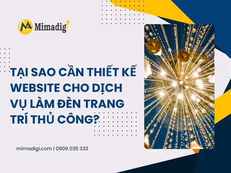 Why is it necessary to design a website for handmade decorative lighting services? at mima