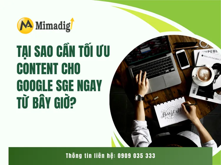 Why optimize content for Google SGE now? at mima
