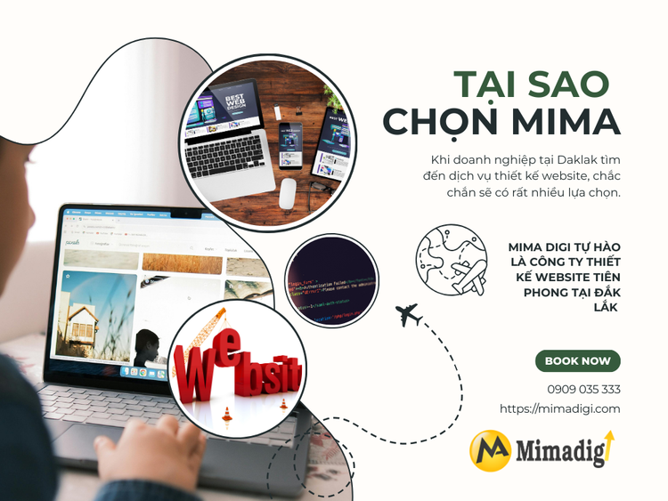 Tại sao nên chọn MIMA Digi khi thiết kế website tại Daklak?