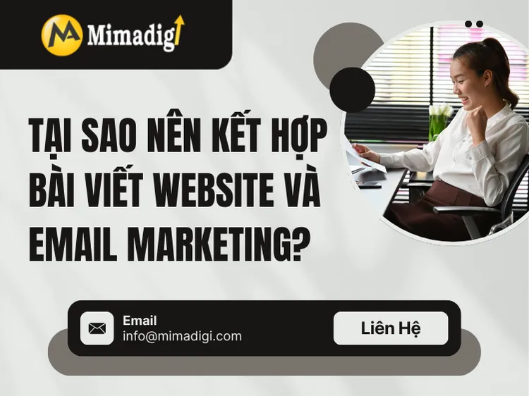 Why combine website articles and email marketing? at mima