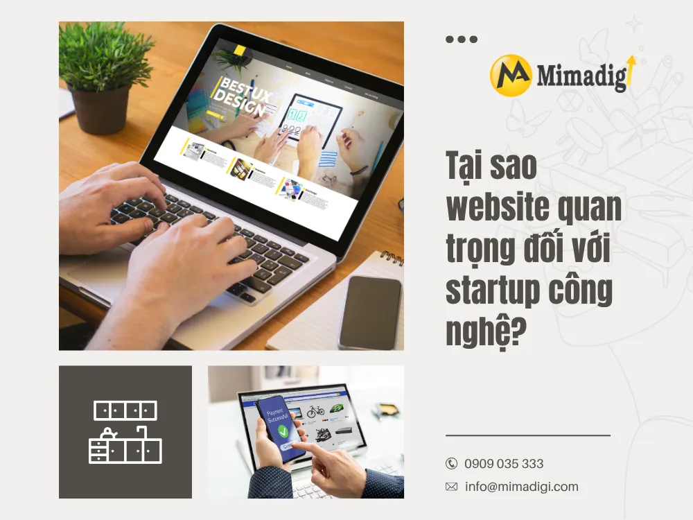 Tại sao website quan trọng đối với startup công nghệ? tại mima