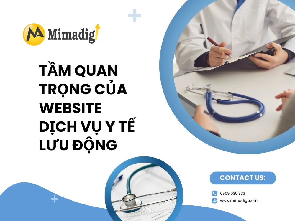 Tầm quan trọng của website dịch vụ y tế lưu động tại mima