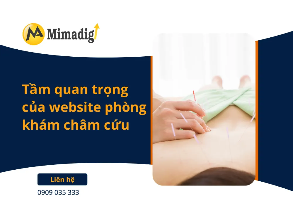 Tầm quan trọng của website phòng khám châm cứu tại mima