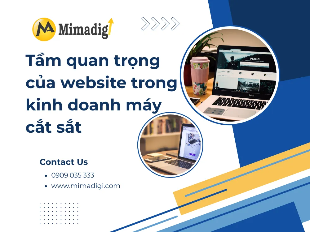 Tầm quan trọng của website trong kinh doanh máy cắt sắt tại mima