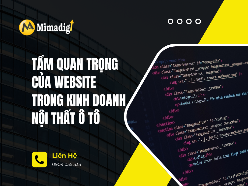 Tầm quan trọng của website trong kinh doanh nội thất ô tô tại mima