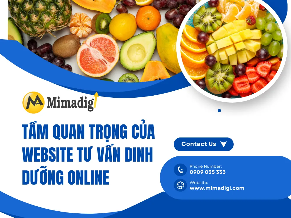 Tầm quan trọng của website tư vấn dinh dưỡng online tại mima
