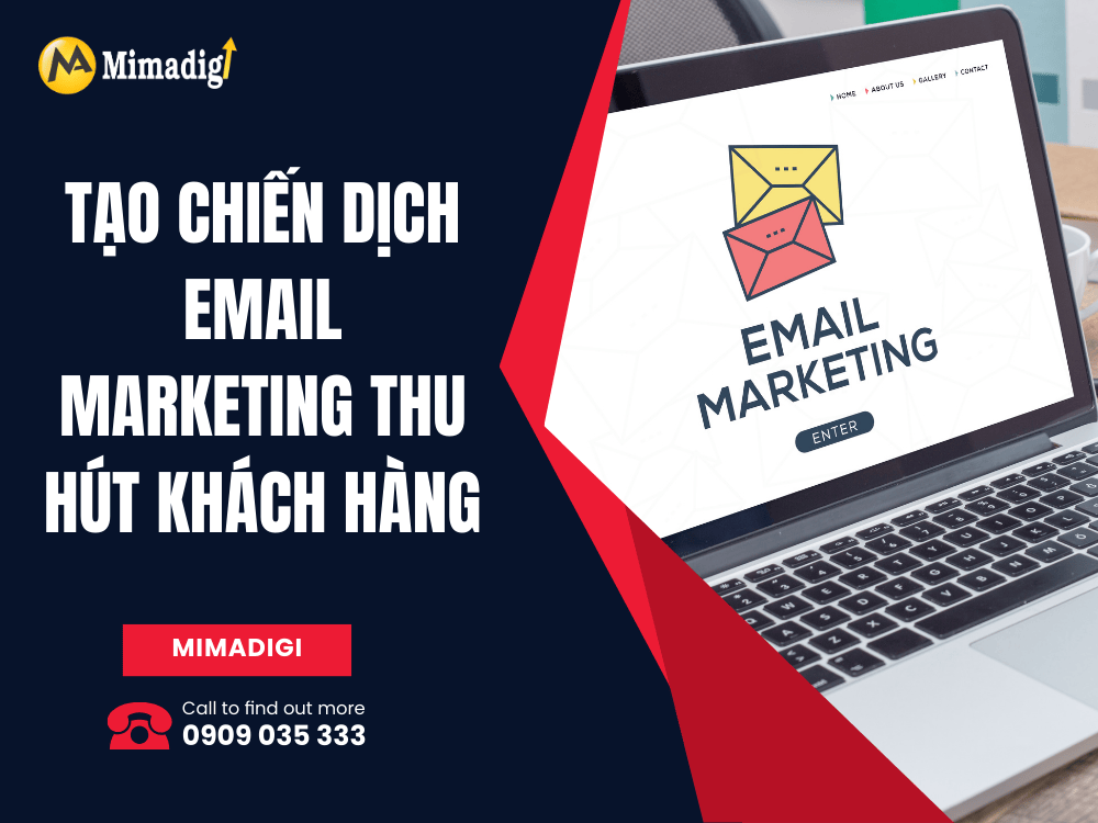 Create email marketing campaigns to attract customers at MIMA