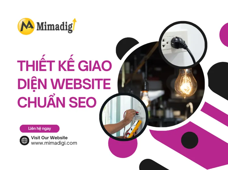 Designing an SEO-Standard Website Interface for Electricians at mima