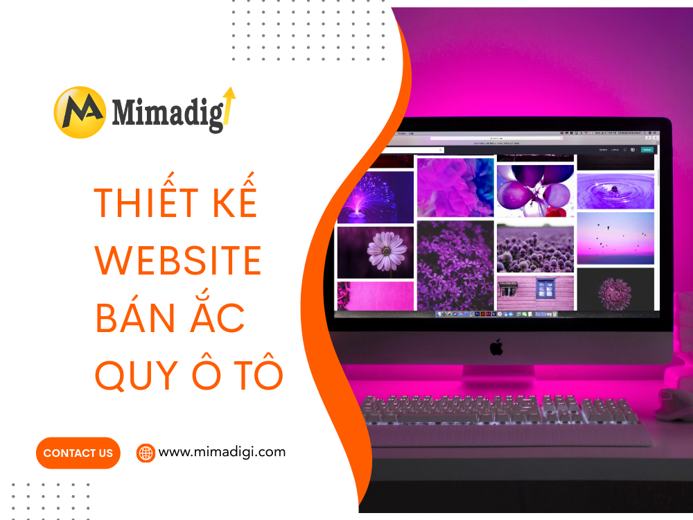 Thiết kế website bán ắc quy ô tô tại mima