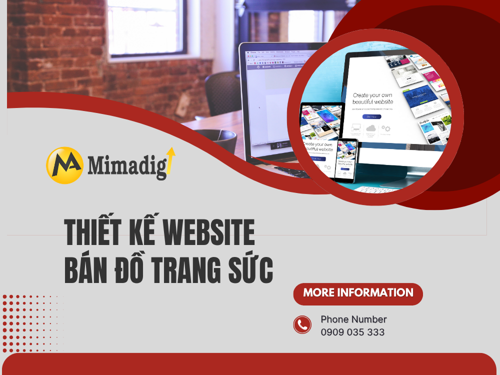 Thiết kế website bán đồ trang sức: Giải pháp nâng tầm thương hiệu và gia tăng doanh thu tại mima