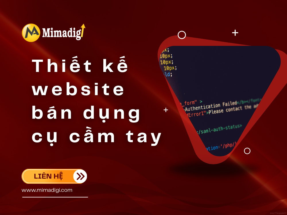 Thiết kế website bán dụng cụ cầm tay tại mima