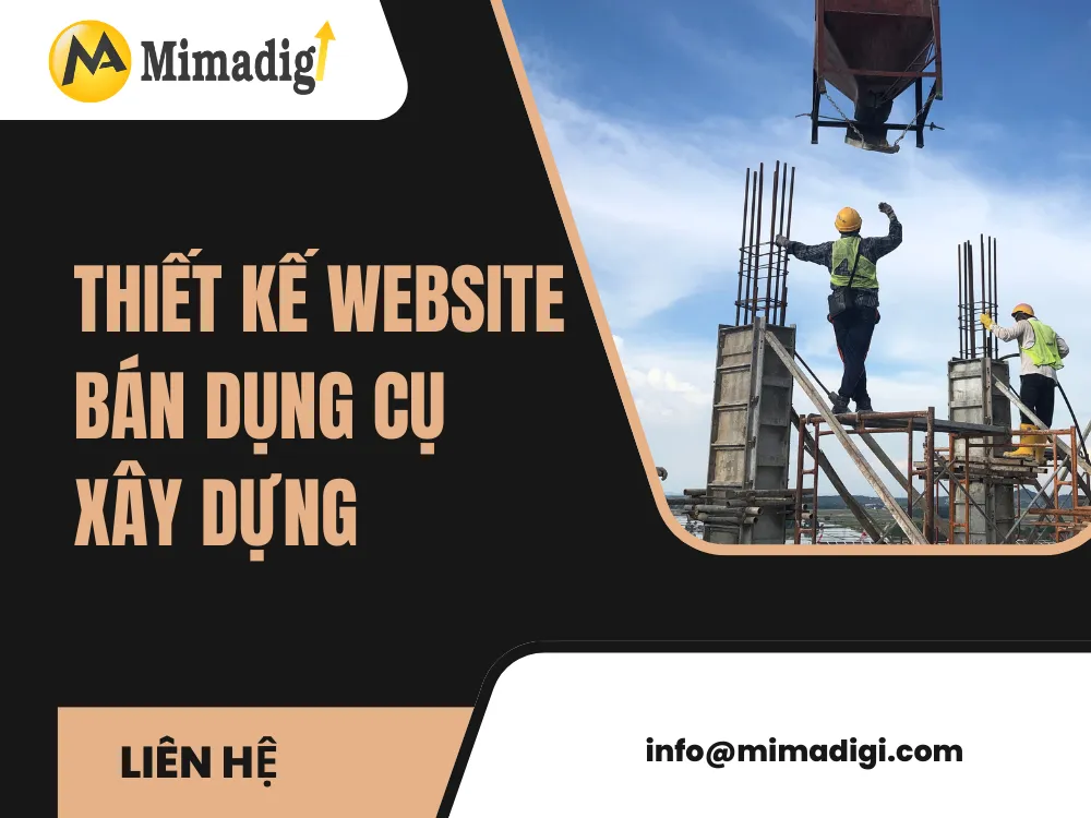 Thiết kế website bán dụng cụ xây dựng tại mima