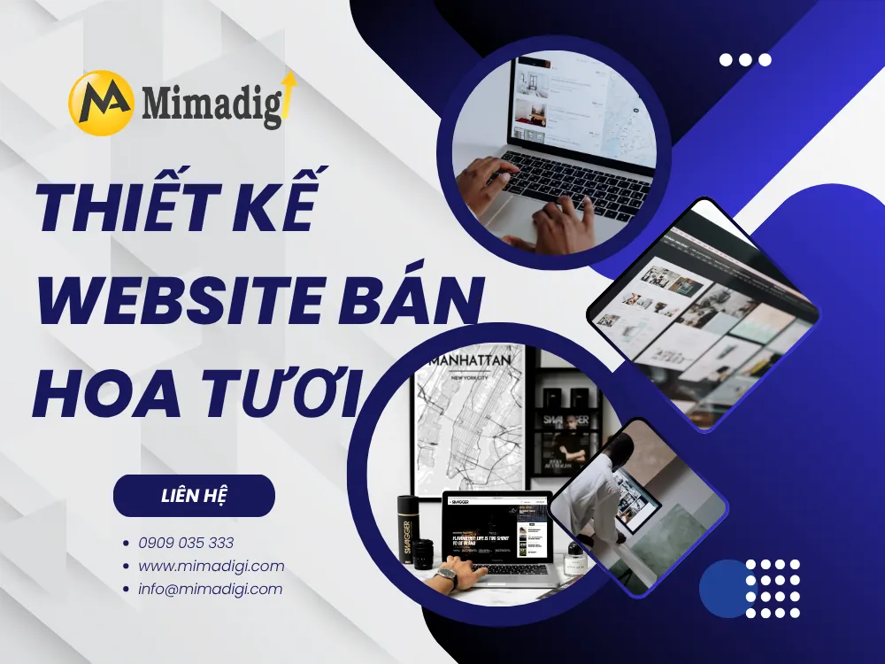 Thiết kế website bán hoa tươi: Tạo không gian trực tuyến đẹp mắt và dễ dàng mua sắm tại mima
