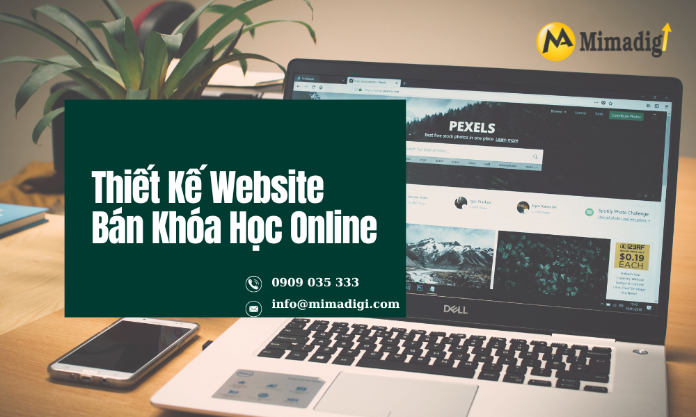 Thiết kế website bán khóa học online tại mimadigi