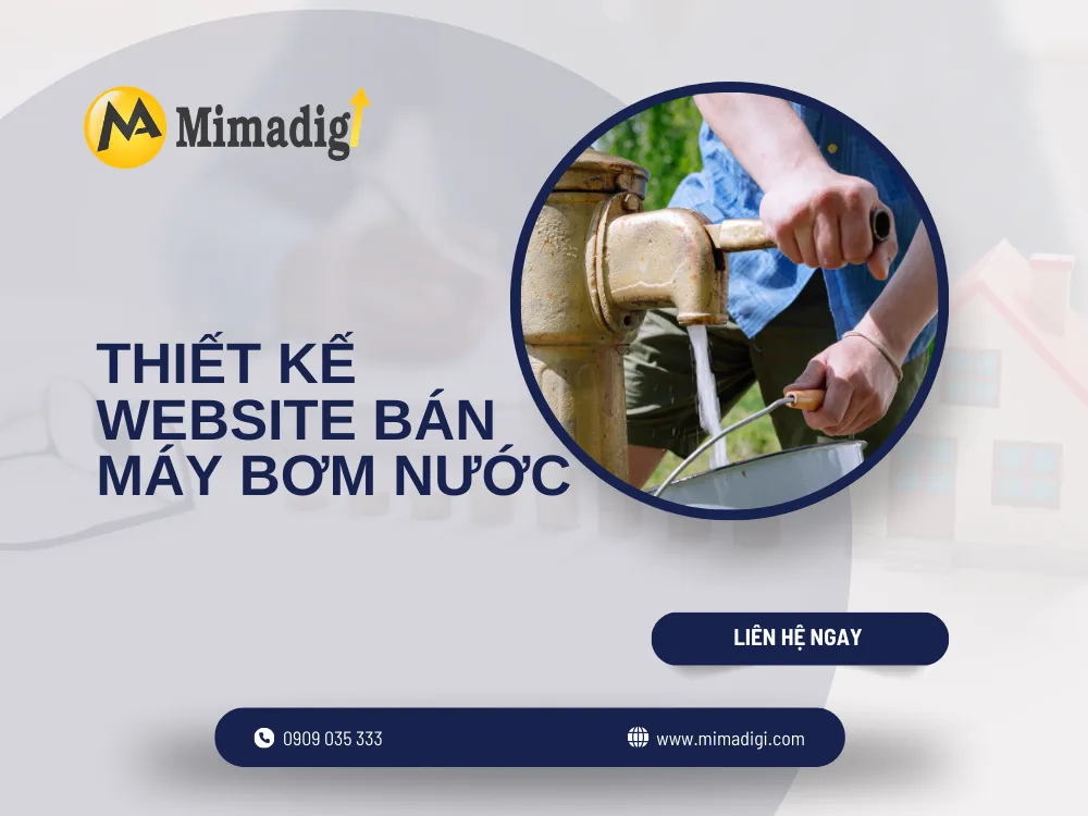 Thiết kế website bán máy bơm nước tại mima