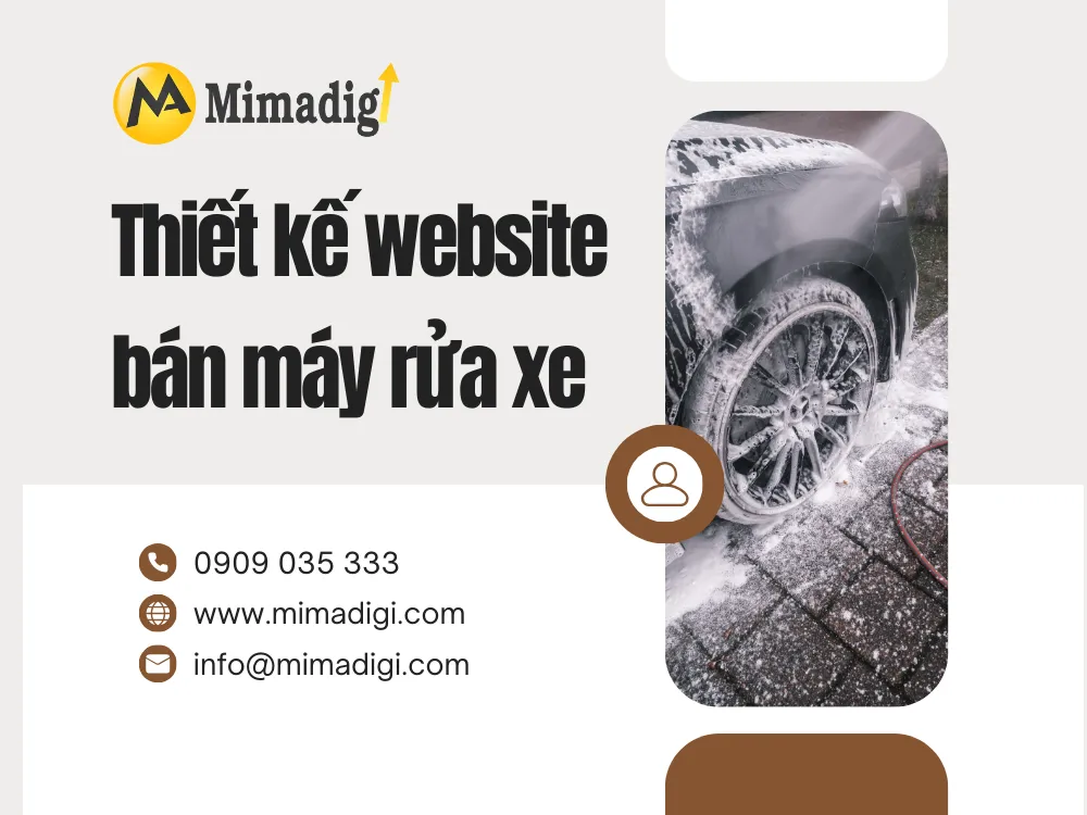 Thiết kế website bán máy rửa xe tại mima