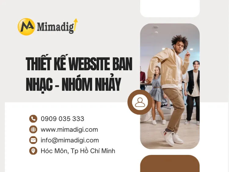 Thiết kế website ban nhạc – nhóm nhảy tại mima