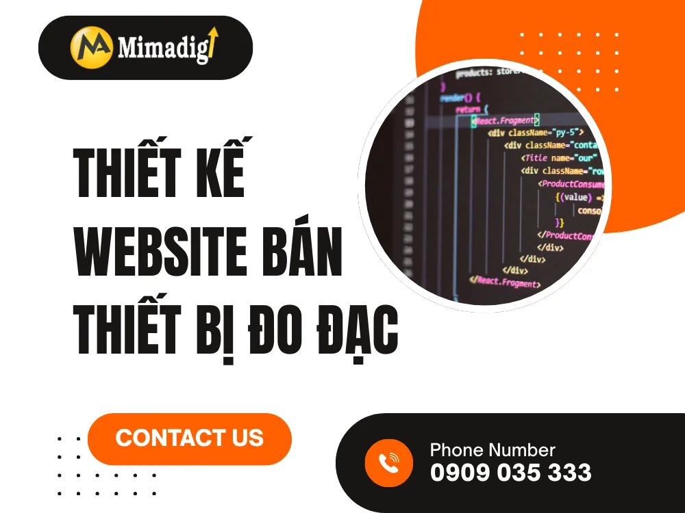 Thiết kế wbesite bán thiết bị đo đạc tại mima