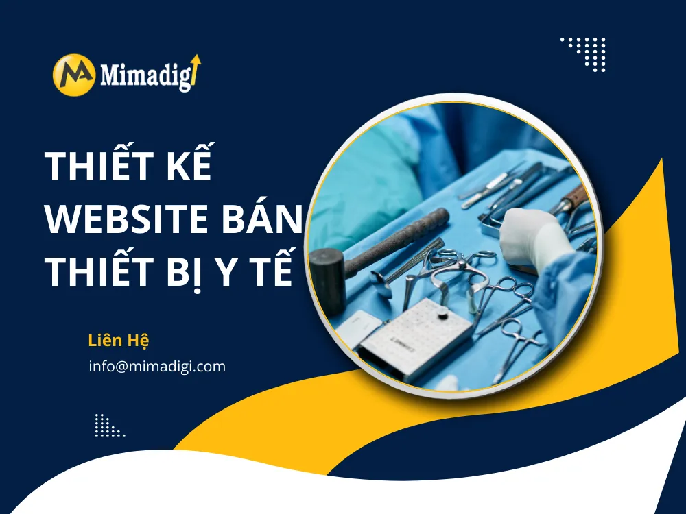 Thiết kế website bán thiết bị y tế tại mima