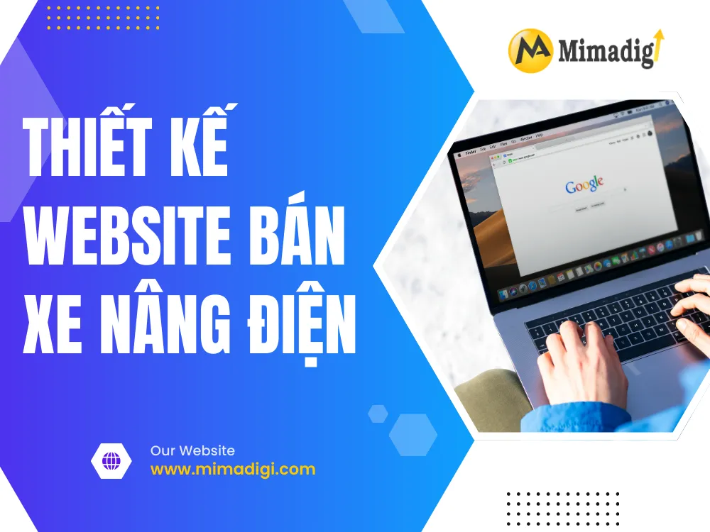 Thiết kế website bán xe nâng điện tại mima
