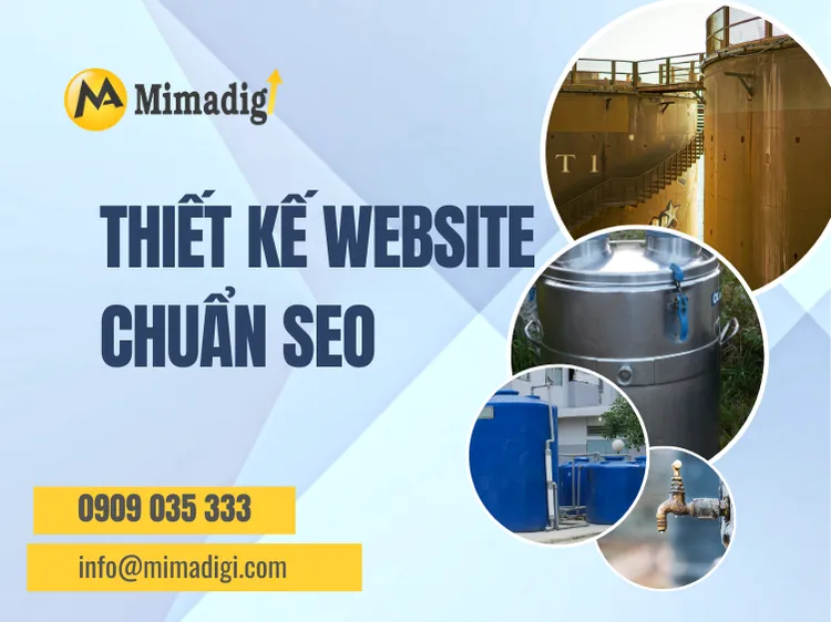 Thiết kế website chuẩn SEO cho dịch vụ vệ sinh bể nước tại mima
