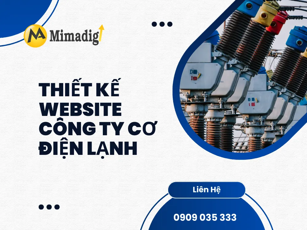 Thiết kế website công ty cơ điện lạnh tại mima