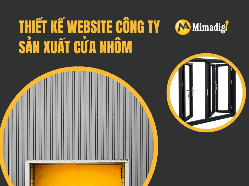 Thiết kế website công ty sản xuất cửa nhôm tại mima