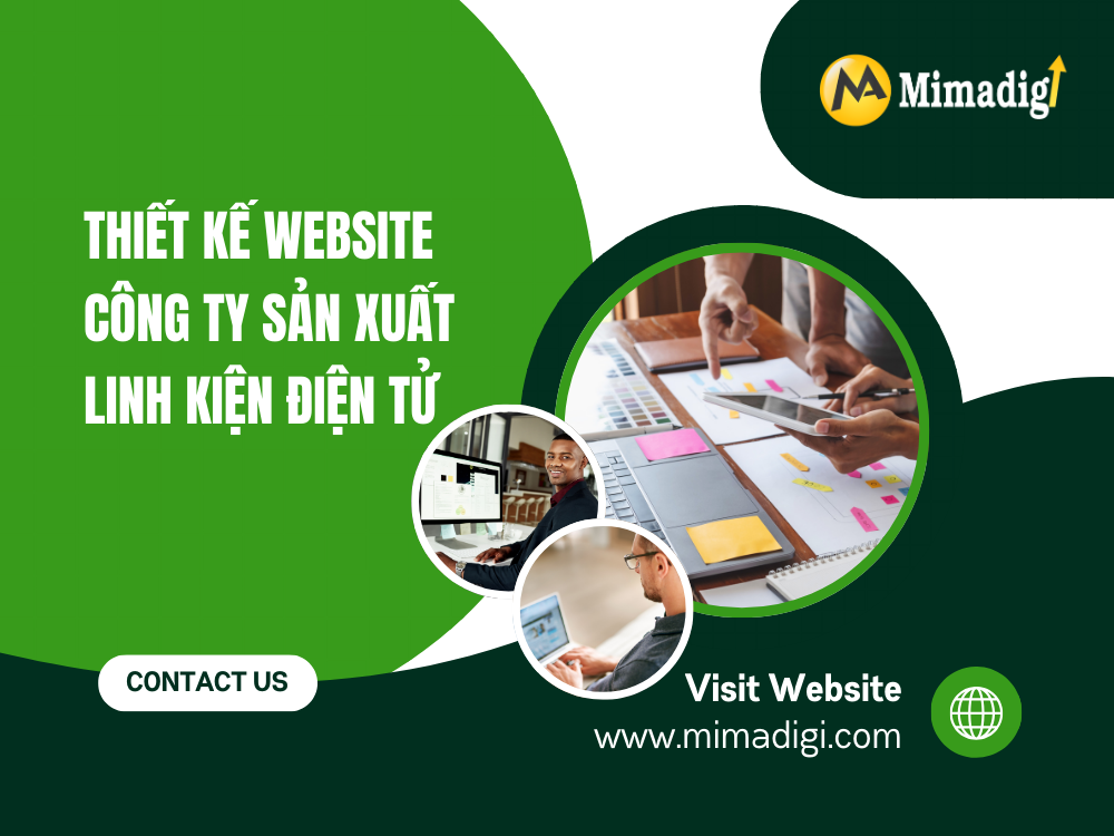 Thiết kế website công ty sản xuất linh kiện điện tử tại mima