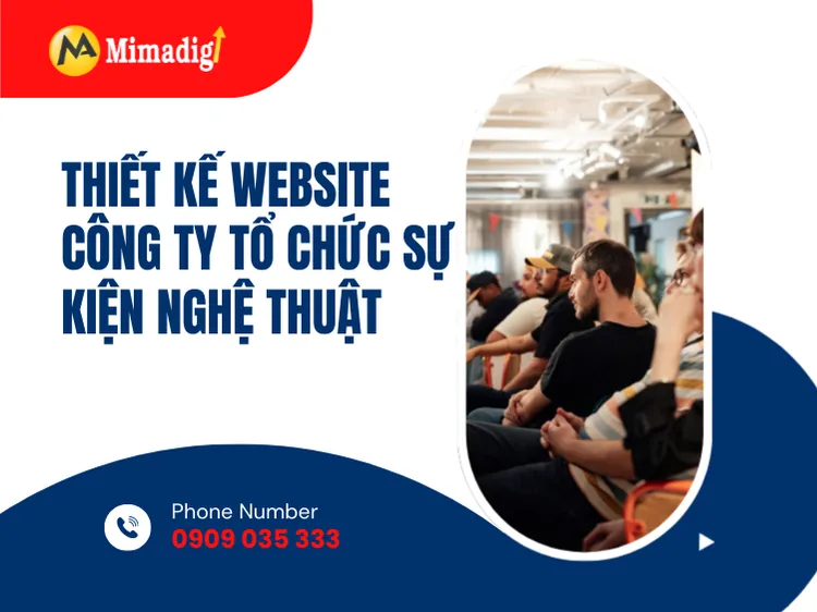 Thiết kế website công ty tổ chức sự kiện nghệ thuật tại mima