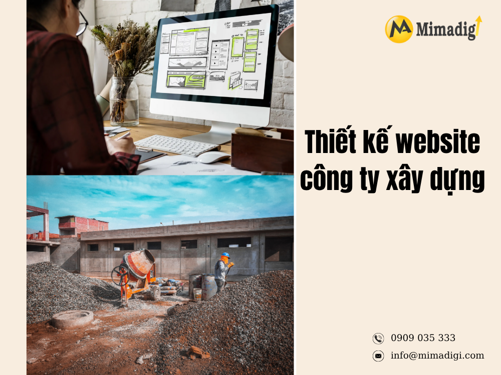 Thiết kế website công ty xây dựng tại mima